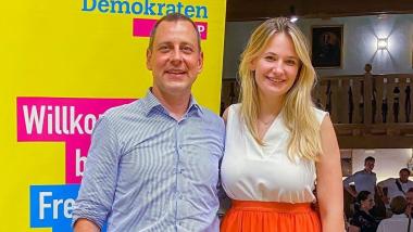 Michael Ruoff und Jennifer Kaiser-Steiner; Foto: FDP München